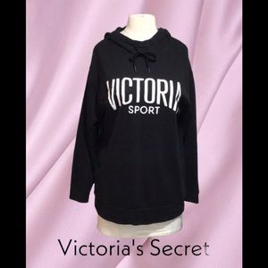 Victoria’s Secret Sport‎ Hoodie Pullover, Black, Size Medium